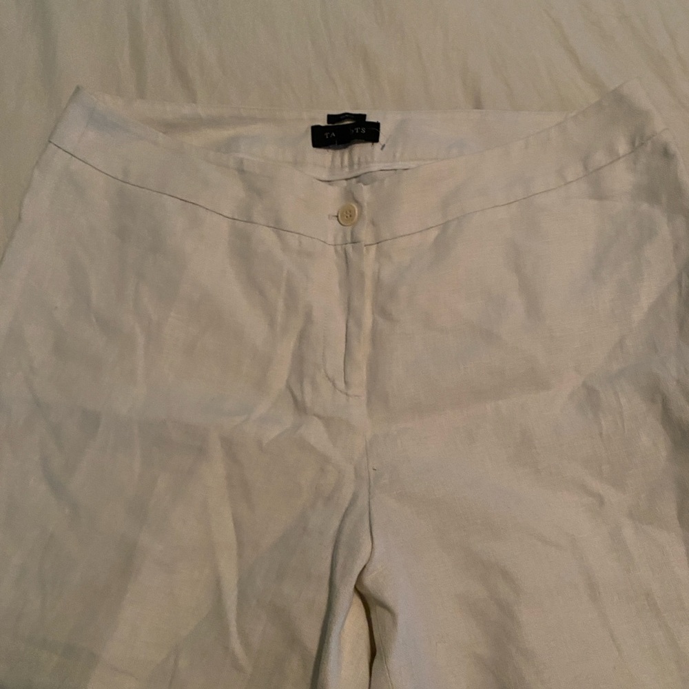 TALBOTS LINED LINEN PANTS